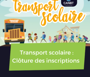 CLÔTURE DES INSCRPTIONS AU TRANSPORT SCOLAIRE