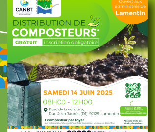 Une distribution gratuite de composteurs pour les habitants de Lamentin